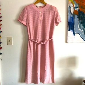 Vintage Dress with Bow Belt